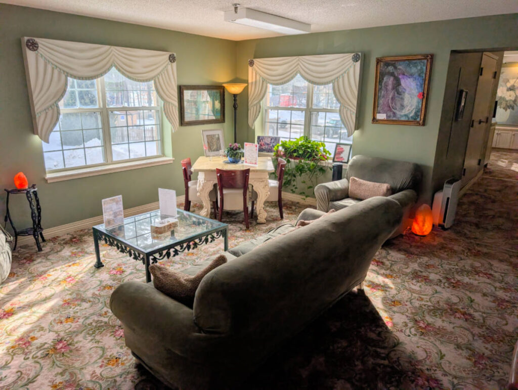 Waiting area at Senator Spa at Senator Inn and Spa Augusta Maine 1