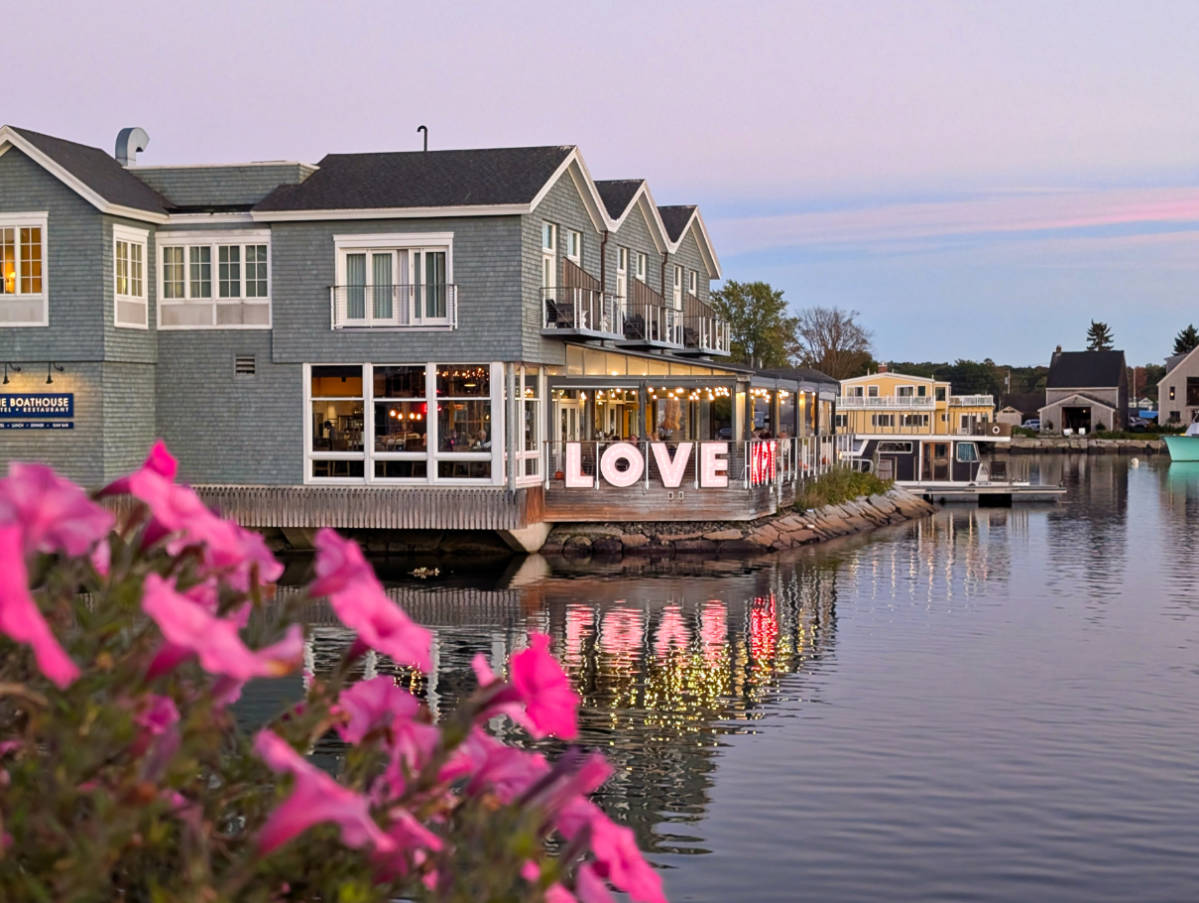 Nighttime on River in Kennebunkport Maine