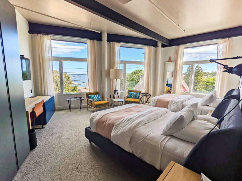 Two Queen Family Room at 250 Main Hotel Rockland Maine