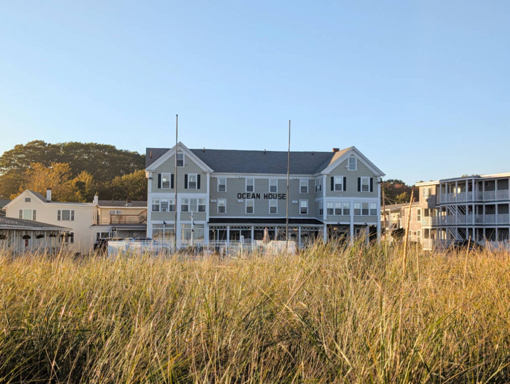 View from the Dunes of Ocean House Hotel in Old Orchard Beach Maine
